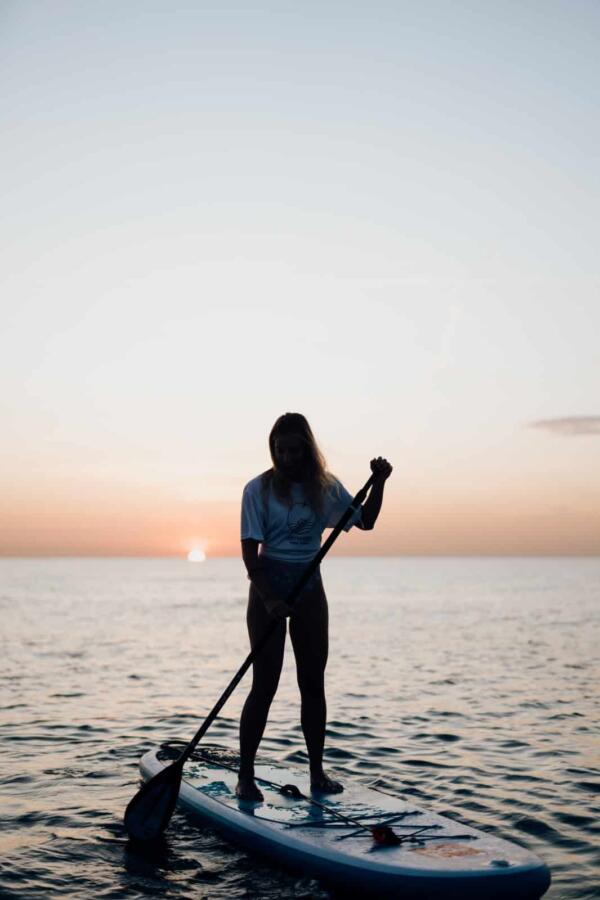 Paddle Surf at Sunset