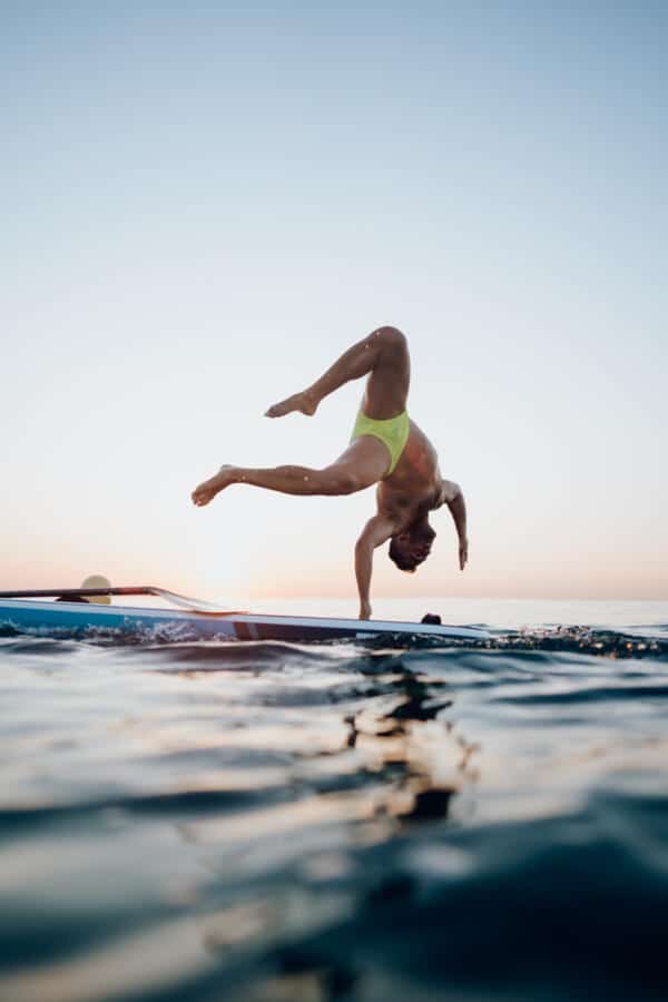 Paddle Surf at Sunset