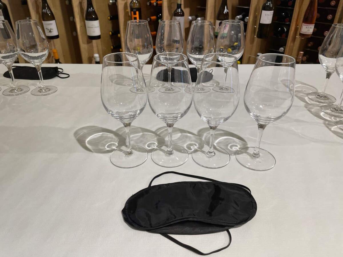 Blind wine tasting