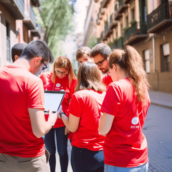 Team building outdoor gymkhana in Barcelona