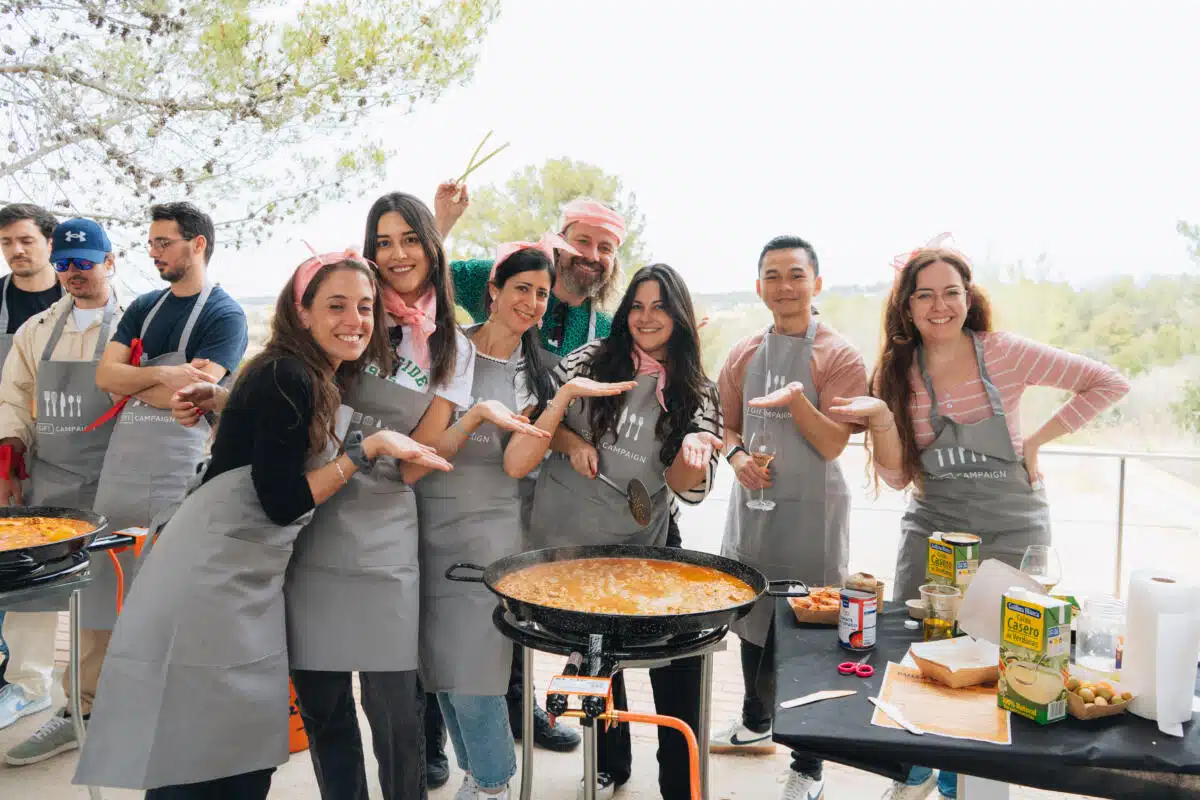 Team building gastronómico cocina tu paella en equipo